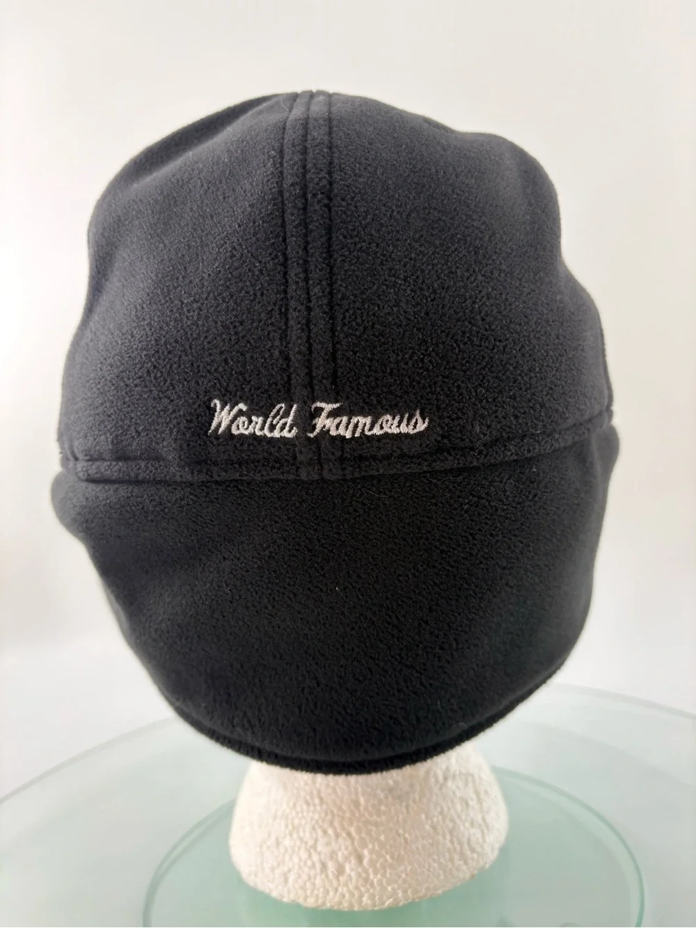 Supreme x New Era Polartec Ear Flap Fitted Cap Black 7 1/4 Box Logo 2017